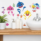 RoomMates RMK4303SCS Baby Shark Peel and Stick Wall Decals