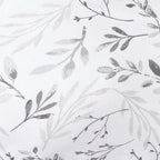 Boppy Total Body Pregnancy Pillow, Gray Scattered Leaves, Supportive Pregnancy Body Pillow for Versatile Full Body Use, Contoured Shape at All Stages