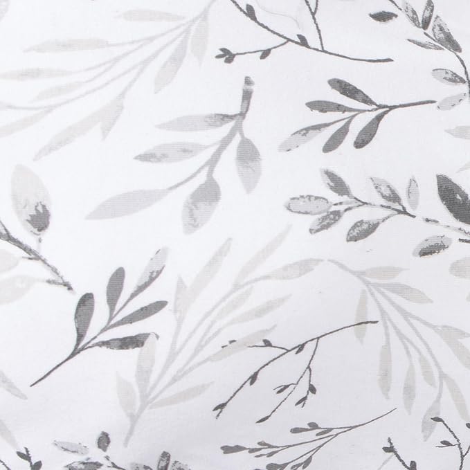 Boppy Total Body Pregnancy Pillow, Gray Scattered Leaves, Supportive Pregnancy Body Pillow for Versatile Full Body Use, Contoured Shape at All Stages