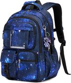 Kids Backpack for Girls Boys School Bags for Middle School Students Book Bag for Elementary Primary Kawaii Ita Backpack, Galaxy Astronaut