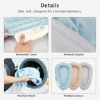 Baby Lounger – Soft & Breathable Newborn Nest for Infants 0-24 Months, Organic Cotton Baby Pillow for Tummy Time, Playtime & Travel, Newborn Babies Essential Gift