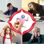 32 Pcs Funny Sensory Fidget Toys Robot Fidget Spinners Fidget Party Favors Robot Fingertip Toy DIY Transformable Chain for Teens Adults Stress Relief Birthday Gift (4 Colors,Elegant Style)