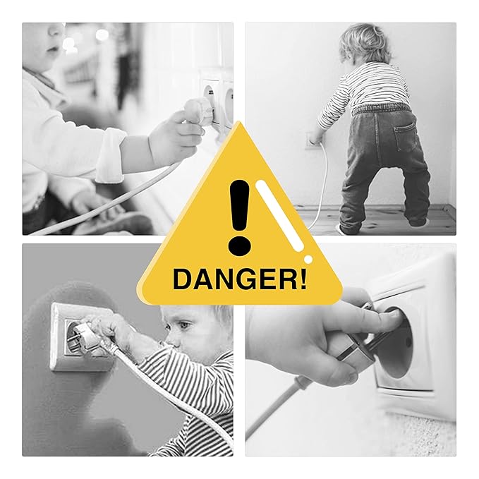 Outlet Cover Baby proofing -32 Pack Plug Covers for Electrical Outlets with Dual Safety Locks, Child Proof Outlet Covers Improved Baby proofing outlets