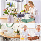 FEBSNOW 6 Pack Baby Wipes Dispenser, Portable Refillable Wipe Holder, Baby Wipes Container, Reusable Wipes Case, Baby Travel Wet Wipes Pouch (Morandi Color)