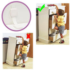 Upgraded No Drill Adhesive Furniture Anchor, Adjustable Anti Tip Furniture Wall Straps for Baby Proofing & Pets, Secure to Playroom, 2Pack