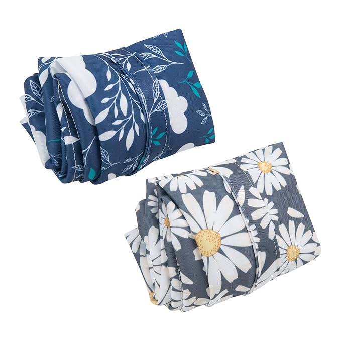 ALVABABY 2pcs Cloth Diaper Wet Dry Bags Waterproof Reusable with Two Zippered Pockets Travel Beach Pool Daycare Soiled Baby Items Yoga Gym Bag for Swimsuits or Wet Clothes L12208