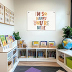 Boho Classroom Banner Wall Decor, Teacher Gits, Welcome Sign Wall Hanging Banner Flag, Classroom Decoration Nursery Toddler Kids Room Playroom Decor Wall Art Christmas Birthday Gifts