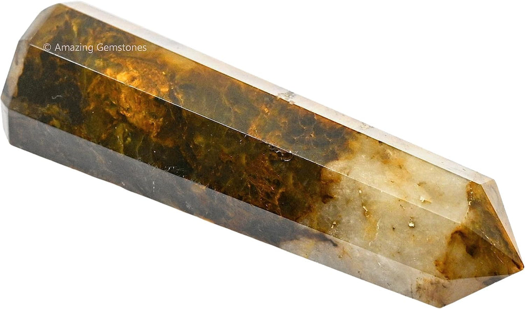 Amazing Gemstone Nellite Crystal Towers ~ Natural Healing Crystal Point Obelisk for Reiki Healing and Crystal Grid (2" to 3" INCH)