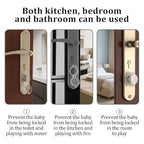 2 Pack Deadbolt Child Safety Lock Cover - Child Proof Deadbolt Cover & Door Knob Protector, Deadbolt Lock Cover for Kids, Prevents Accidental Locking (Fits Standard Locks) (Transparent)