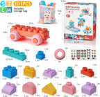 Soft Block Sets for Toddler Aged 2 3 4 5 6 Years Old.Preschool Toy for Early Childhood Education and I-Interactive.Toddler Block Toys with 101 Pieces and Storage Bag.Gift Ideas for Kids Age 18+ mouths