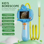 Borescope Camera Toy with Light for Kids - STEM Science Educational Toy for 4 5 6 7 8 9 10 Years Old Boys Girls Birthday Gift, Snake Scope Camera for Outdoor Camping Nature Exploration