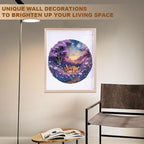 Jigfoxy Wooden Puzzles for Adults, Starry Night Fawn Wood Puzzles Adult, Unique Animal Shape Wooden Jigsaw Puzzles for Adults, Birthday Gifts for Puzzle Lovers, Family, Friend (S-8.5 * 8.5in-100pcs)