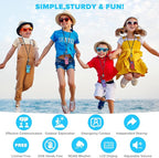 WokTok Kids Adult Suitable Walkie Talkie, Rechargeable, Outdoor Camping Game Toys, Birthday Gift, Suitable for 8-12 3-5 Years Old Boys and Girls 2-Way Long Distance Radio, 4 Packs