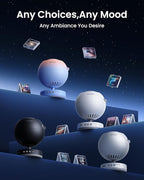 POCOCO Galaxy Star Projector for Bedroom with Replaceable Optical Film Discs, Home Planetarium Night Light Projector with High-Definition Soft Light for Relax, Study, and Meditate, Stress Relief Gifts