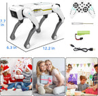 Mostop Smart Robot Dog, Interactive AI Smart Dog Toy for Kids 5-7 - RC Robot Puppy with Voice/App/Remote Control, Support Action Programming, 30+ Actions, Ideal STEM Gift for Adults/Kids