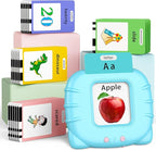 520 ABC Sight Words Talking Flash Cards, Christmas Birthday Gift for 2 3 4 5 6 Year Old Boys and Girls, Preschool-Learning-Activities, Toddler Educational Toys for Ages 1-6 Kids, Blue