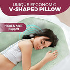 PILLANI Pregnancy Pillows for Sleeping - V C U Shaped 57inch Full Body Pillow with Removable Washable Cover, Cooling Maternity Pillow for Pregnant Women, Support for Back Belly Legs Hip
