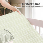 KeaBabies 2-Pack Baby Crib Sheets for Boys, Girls - 52x28 Viscose Derived from Bamboo Toddler Bed Sheets Neutral, Fitted Crib Mattress Cover for Standard Baby Bedding, Soft & Cozy (Fleur)