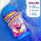 Mr. Bubble Fizzy Tub Colors Bath Water Coloring Tabelets, 6 Bright Colors, Red, Orange, Yellow, Purple, Blue and Green, Fragrance Free, Cap Makes Colorful Waterfall (3 Jars, 150 Tablets Each)