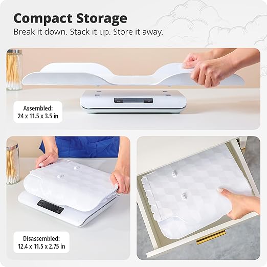 Greater Goods Medical-Grade Baby Scale – Digital Infant & Toddler Scale, 66 lb Capacity, Wiggle-Proof Accuracy, Safe for Delicate Baby Skin