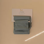 mushie Water Resistant Wet Bags | Large & Small Reusable Storage Bag for Baby Items and Travel | Zippered Pockets with Handle | Machine Washable, Set of 2 (Roman Green)