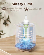 Bear Baby Bottle Warmer, Milk Warmer Breastmilk Bag Formula Fast Warming for New Born Baby Bottles, with Time Temp Control Automatic Shut Off at Home Use
