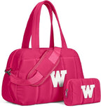 Dance Bag, Kid Weekender Bags，Girl Overnight Bag with Wet Pocket，Lightweight Travel Tote Personalized Cheer Bags with Makeup Pouch-12 Year Old Girl Birthday Gifts