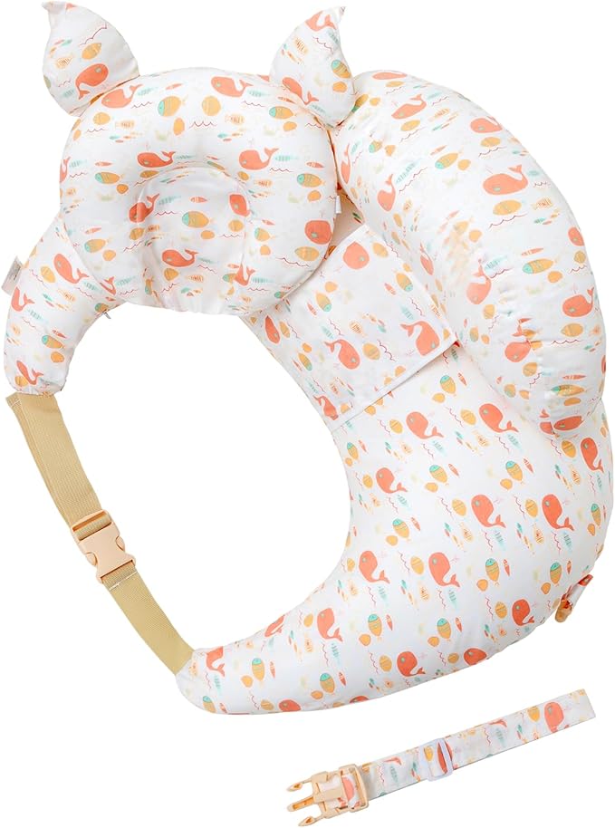 Nursing Pillow for Breastfeeding, Breastfeeding Pillows for More Support for Mom and Baby, with Adjustable Waist Strap