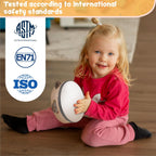 Stoie's Wooden Kids Musical Instruments for 3-9 Years Old, with Drum, Flute, Hand Bells, Cymbals, Castanets, Triangle, for Babies and Toddlers, Durable, Safe, Montessori Educational Toy, Storage Bag