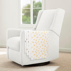 Delta Children 100% Cotton Flannel Baby Receiving Blankets for Girls and Boys – 30x30 Inches (Pack of 4), Safari Friends