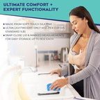 BabyBuddha Hands Free Milk Collection Cups for Breast Pump, 8 Fl Oz Each, Wearable Breastmilk Containers, Compatible with BabyBuddha Pump, Spill Resistant Design, Small Flange 22 to 24mm, 2 Pack