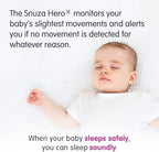 Snuza Hero Baby Monitor: Alerts When No Movement Detected, Gentle Vibration Pre-Alerts, Attaches to Diaper, No WiFi/Bluetooth, Medical Grade Material. Safer Sleep for Babies, Better Sleep for Parents.