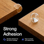 Corner Protectors Guards - Furniture Corner Guard & Edge Safety Bumpers - Baby Proof Bumper & Cushion to Cover Sharp Furniture & Table Edges - Clear and Transparent - (12 Pack)