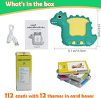 MAYAPHILOS English Talking Flash Cards with 224 Sight Words, Pocket Speech Therapy Toys, Interactive Autism Sensory Toy, Eductional Toys Learn English for Kids