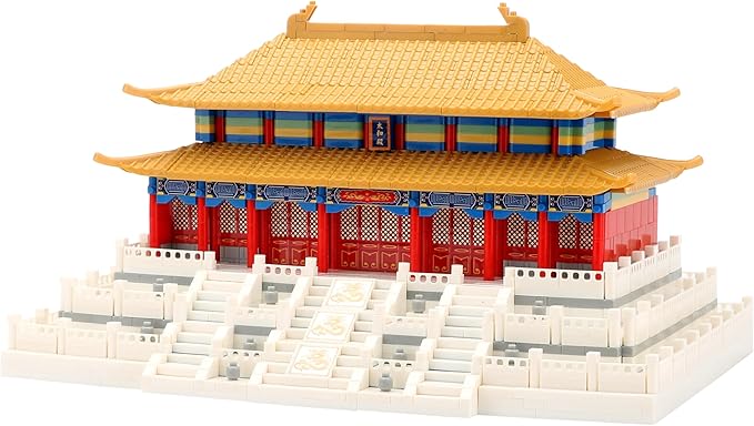Chinese Architecture Micro Building Blocks Set Hall of Supreme Harmony Collection Model for Display 2166PCS Creative Building Sets for Adults and Age 14+