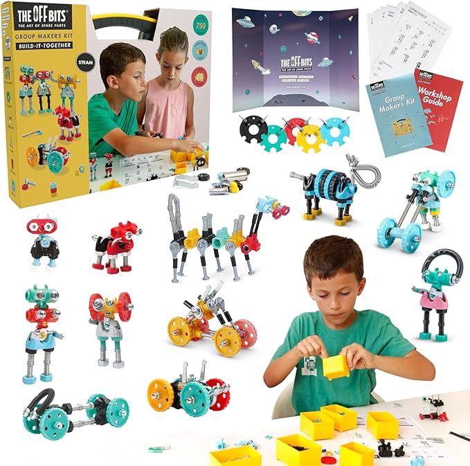 The Off Bits Educational STEM Toys for 6+: Robot Toy Building Sets, 3-in-1 Engineering Kit for Boys and Girls, Build Your Own STEM Building Toys with Endless Possibilities (Educational Kit)