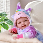 BABESIDE Lightweight Baby Doll Set – 15" Realistic Soft Doll for Girls, Easy to Carry & Hug – Pretend Play & Gift for Toddlers