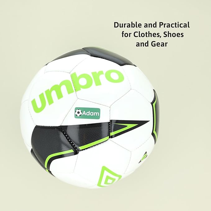 Personalized Name Labels for Kids (180) – Custom Waterproof & Durable Stickers for Clothing, Daycare, Office & School Supplies - Sports