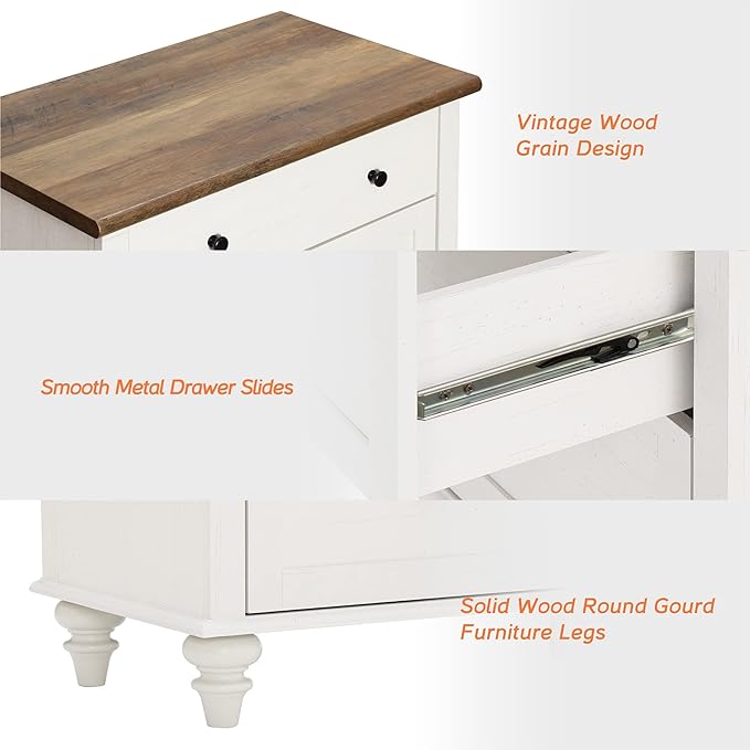 WAMPAT 9 Drawer Dressers for Bedroom, White Kids Dresser with 9 Wide Chest of Drawers, Mid Century Wooden Closet Storage Organizer, Large Wood Baby Dressers for Living Room, Nursery, Hallway