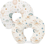 Nursing Pillow Covers 2 Pack, Breastfeeding Pillow Slipcovers Soft and Stretchy, Nursing Covers for Baby Girls Boys Newborn