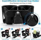 Accmor Universal Cup Holder, Stroller Cup Holder, 360° Rotatable Large Caliber Designed Bottle Holder for Stroller, Bike, Wheelchair, Walker, Scooter