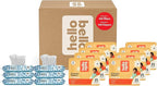 Hello Bello Mega Surprise Pack, Size 4 (22-37 lbs), 168ct Hypoallergenic Assorted Diapers with a Soft, Cloth-Like Feel Plus 360 Ultra Gentle Unscented Baby Wipes in 6 Resealable Packs