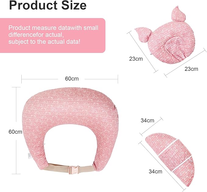 Nursing Pillow for Breastfeeding, Breastfeeding Pillows for More Support for Mom and Baby, with Adjustable Waist Strap