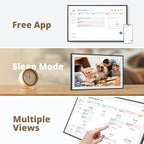 Dragon Touch 21.5" Digital Calendar Chore Chart – 1080P Full HD Interactive Touchscreen, Smart Family Planner, Hearth Display Digital Calendar Wall & Desk Mountable for Seamless Scheduling Black