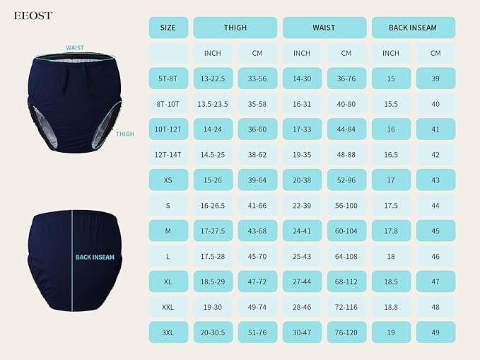 Youth Special Needs Reusable Swim Diapers Swimwear for Incontinence Cloth Diaper Covers Waterproof,Leakproof, Unisex (8-10T, Black)