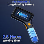 Microscope for Kids Adults - 3 Inch IPS Screen, Ahalfcit Digital Microscope, 500X Handheld Coin Magnifier, 3 Level LED Light, Compatible with Windows, Mac OS (Black)