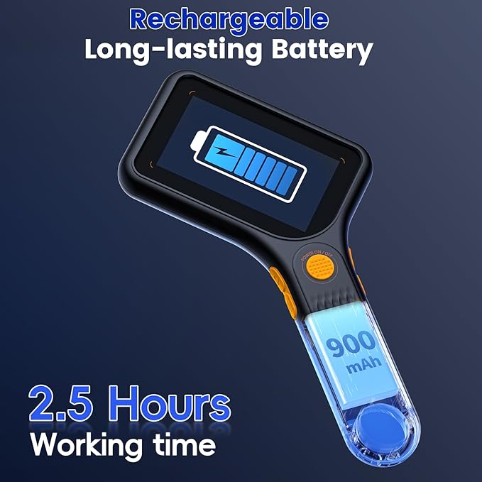 Microscope for Kids Adults - 3 Inch IPS Screen, Ahalfcit Digital Microscope, 500X Handheld Coin Magnifier, 3 Level LED Light, Compatible with Windows, Mac OS (Black)