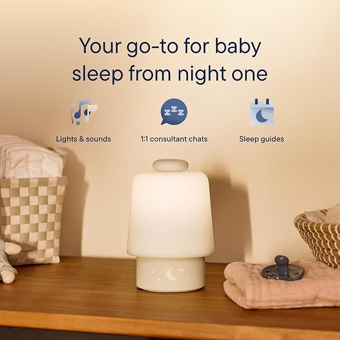Hatch Rest Baby Sound Machine, Night Light | Hatch Baby Model | Sleep Support | Registry Essential, Routine Builder, Time-to-Rise Alarm Clock, White Noise, Nursery Stories, Toddler Kids (Wi-Fi), Putty