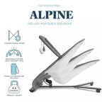 Baby Delight Alpine Deluxe Portable Bouncer | Infant | 0 – 6 months | Charcoal Tweed