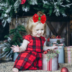 Sequin Christmas Hair Clips Red Hair Bows for Girls Green Alligator Clips Sparkly Glitter Christmas Hair Accessories for Children Toddler Teenage Girls Kids Gift 4PCS Red Green